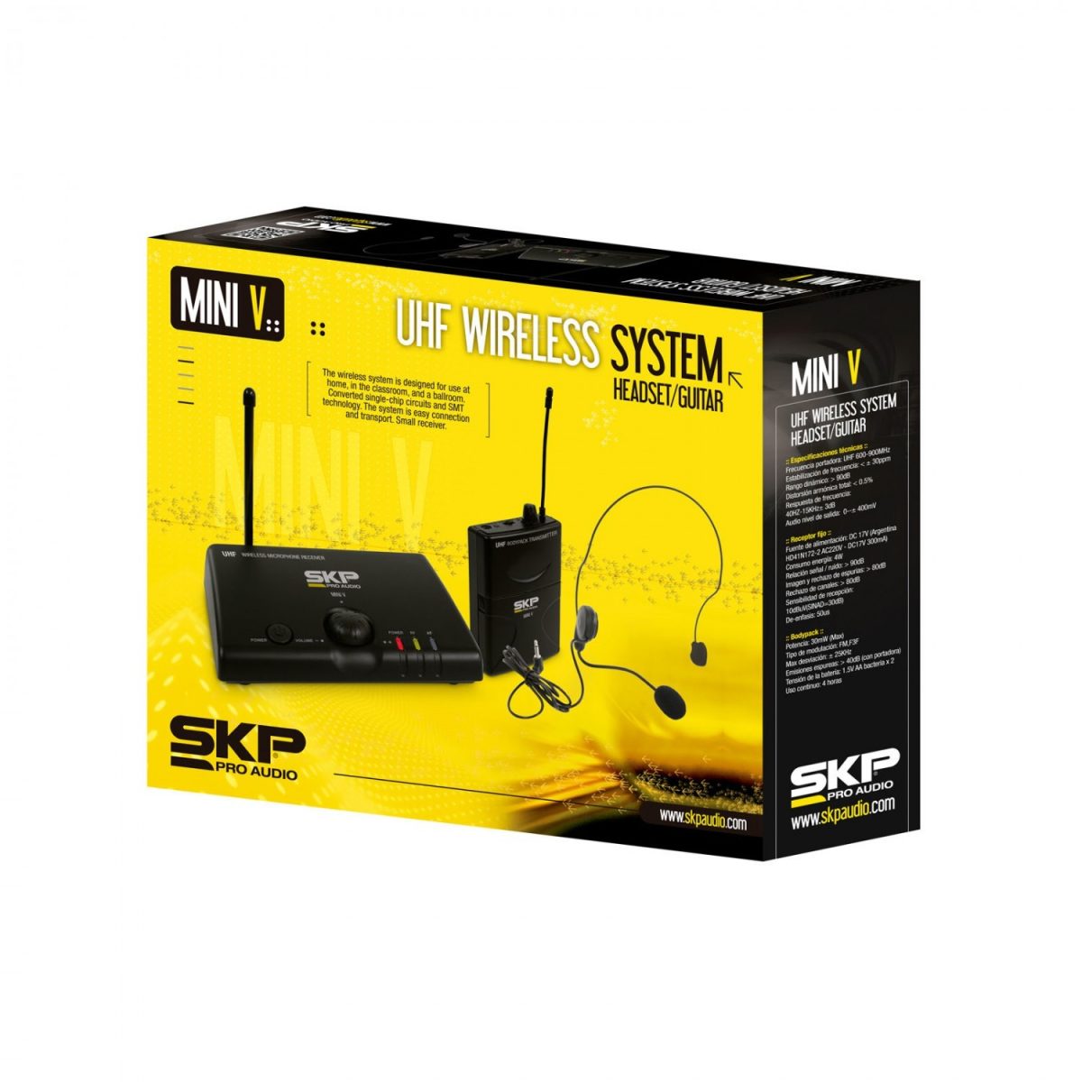 MICROFONO CINTILLO INALAMBRICO MINI V SKP - Imagen 1