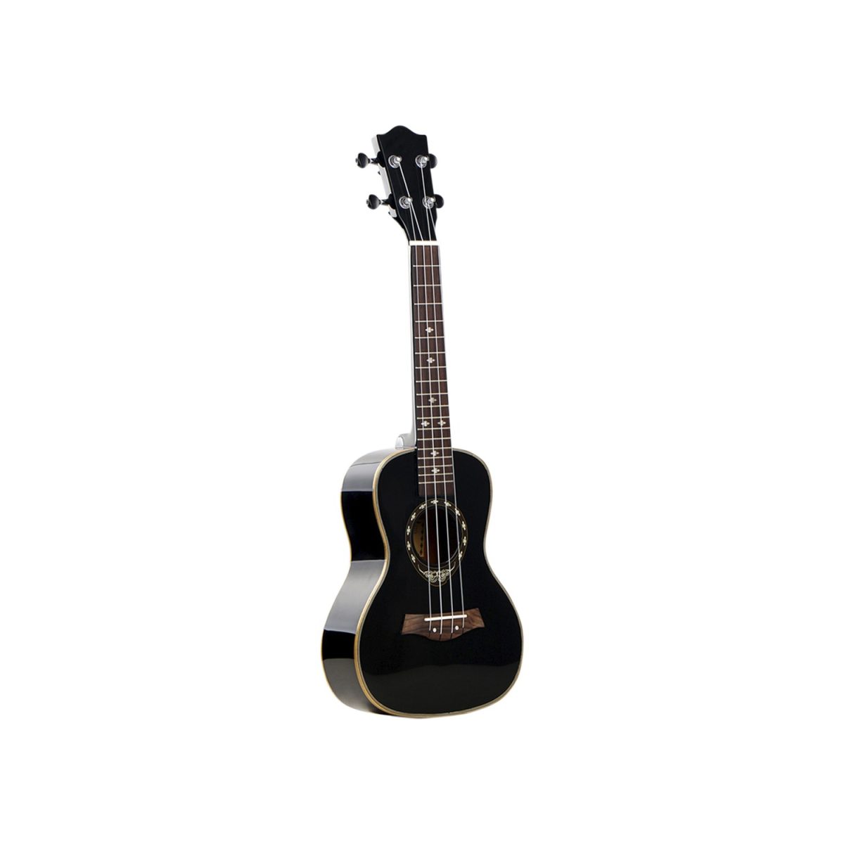 UKELELE TENOR ELECTROACUSTICO 26" KUAI NEGRO 8420 CON FUNDA SONNET - Imagen 1