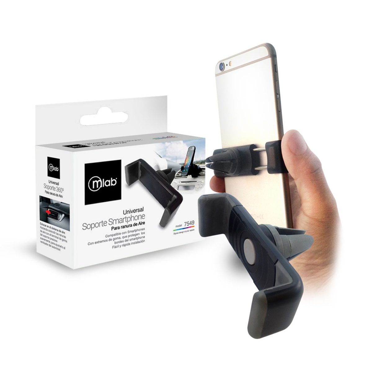 Porta celular para automovil 7549 microlab - Imagen 1