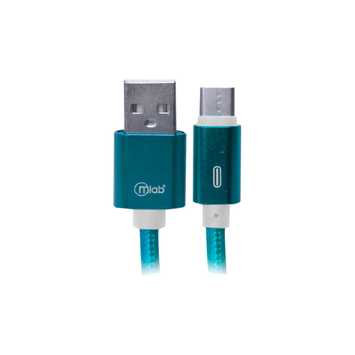 CABLE CARGADOR USB C AZUL 08007 MICROLAB - Imagen 1