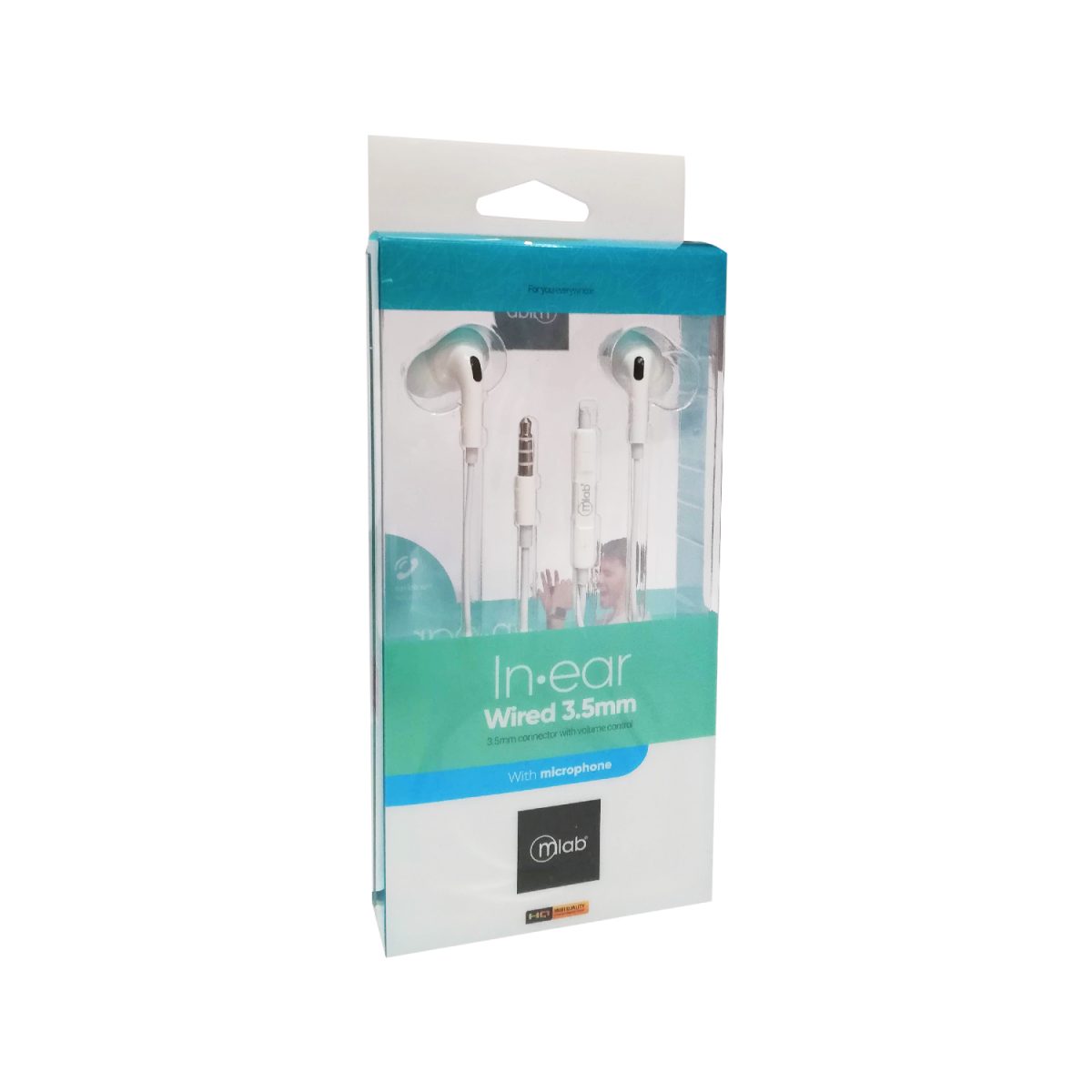 AUDIFONO MANOS LIBRES BLANCO PLUG 3.5 08976 MLAB - Imagen 3