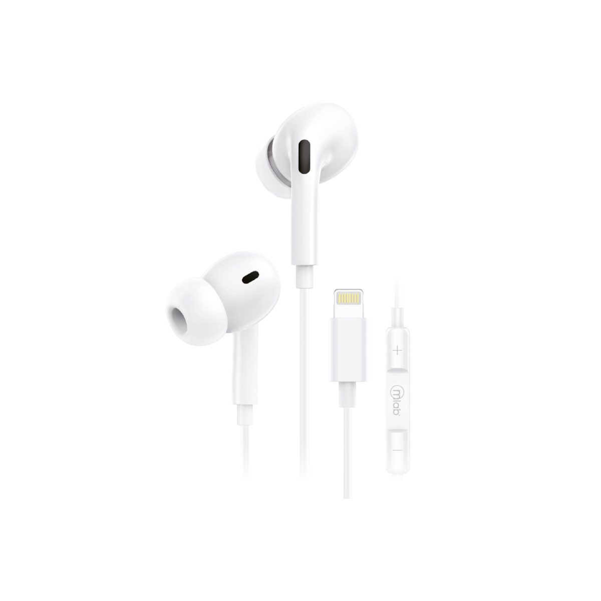 AUDIFONO MANOS LIBRES BLANCO LIGHTNIG 8978 MLAB - Imagen 2