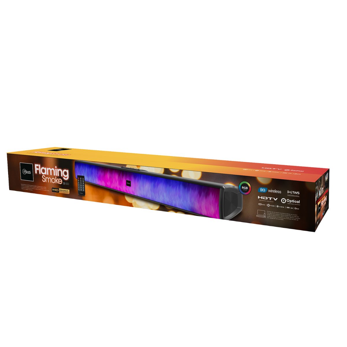 BARRA DE SONIDO BLUETOOTH OPTICO HDMI SB-500 MLAB - Imagen 4