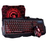 Teclado gamer + Mouse gamer + Mouse pad KM-400