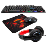 TECLADO PC Y MOUSE +AUDIFONO+PAD MOUSE GAMER MONSTER - Imagen 3