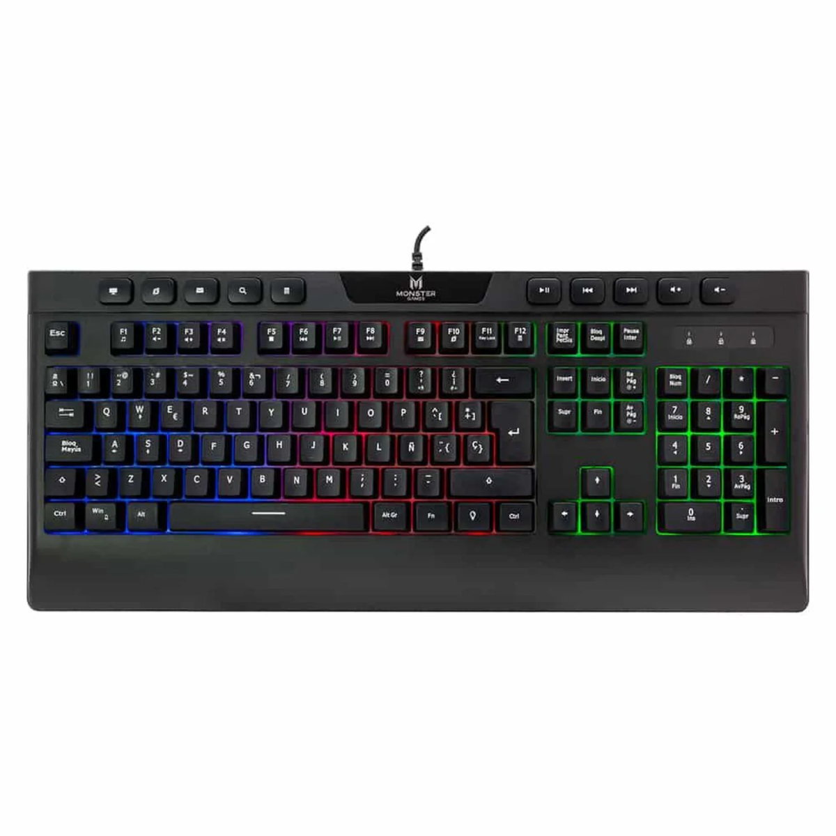 TECLADO PC GAMER INCEPTION 1027 MONSTER - Imagen 1