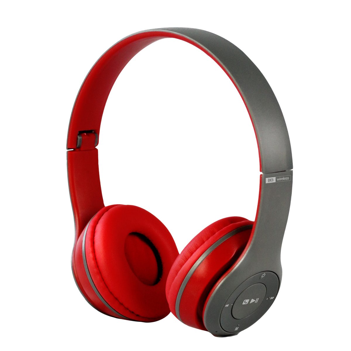 AUDIFONO ON EAR BLUETOOTH ROJO 9066 MLAB - Imagen 1