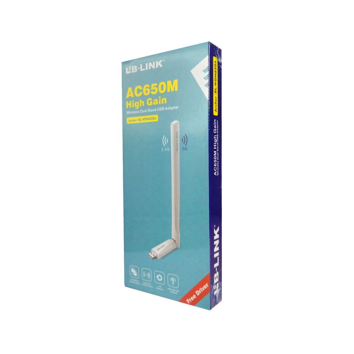 TARJETA DE RED USB WIFI 650MBPS DUAL BAND BL-WDN650A LB-LINK - Imagen 1