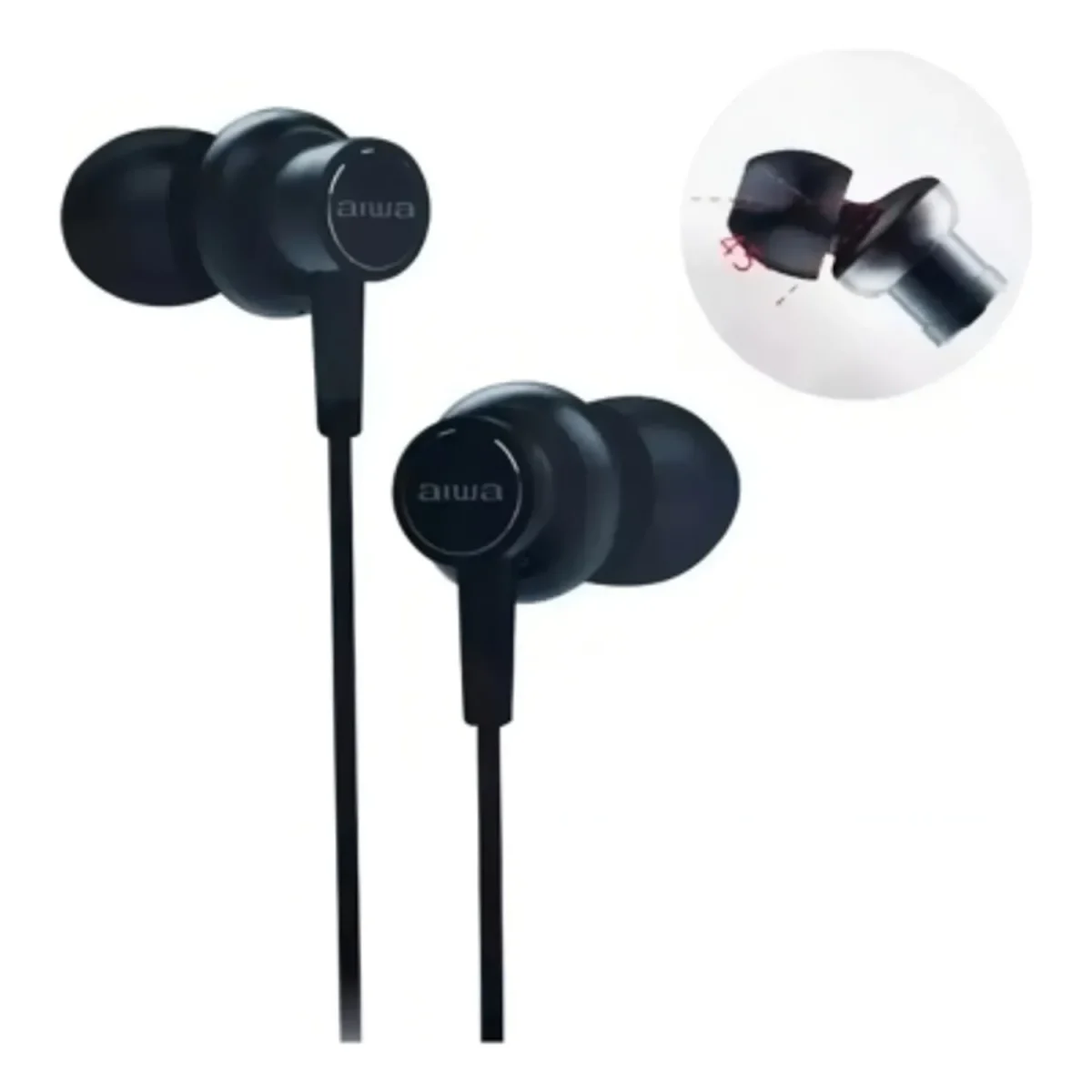 AUDIFONO IN EAR NEGRO I-50 AIWA - Imagen 1