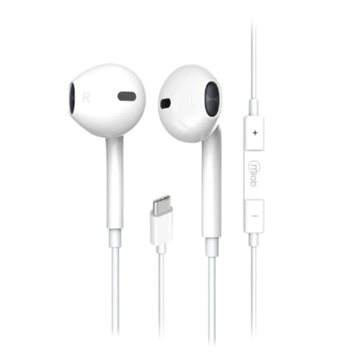 AUDIFONO MANOS LIBRES BLANCO TIPO C 9370 MLAB - Imagen 1