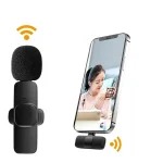 MICROFONO SOLAPA DOBLE INALAMBRICO PARA IPHONE Y USB C  TM-300527 TECMASTER - Imagen 2