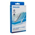 ADAPTADOR USB C A RJ45 + HUB 3 PUERTOS PHILCO - Imagen 2
